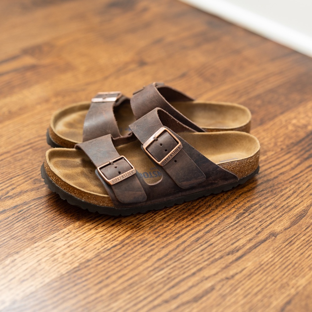 Birkenstock Arizona Oiled Leather Sandal in Brown
